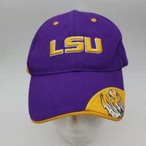 Vintage LSU Fan Favorite 47 Strapback Purple Cap with Gold Trim